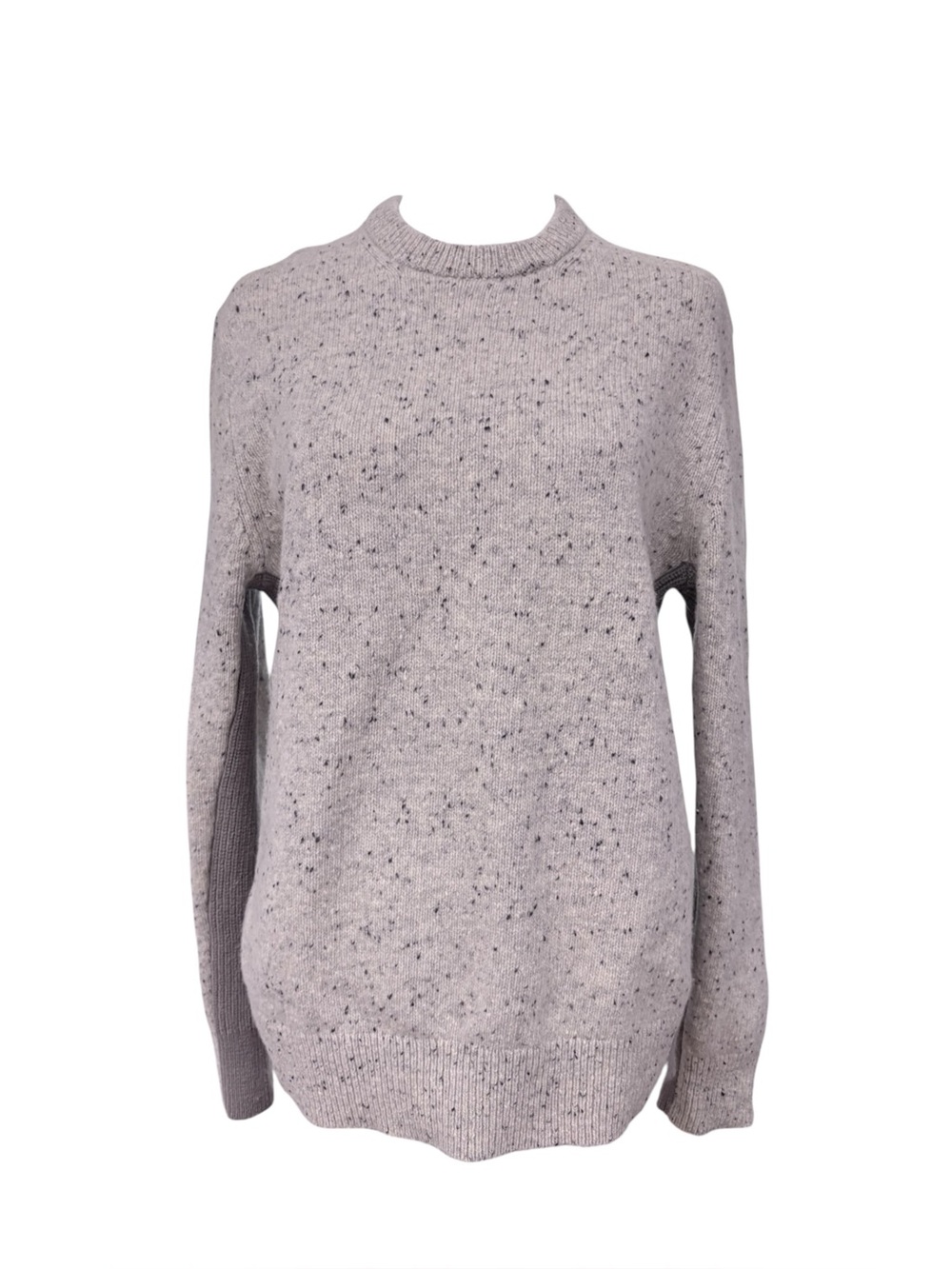 Club Monaco Light Gray Speckled Crewneck Wool Sweater sz Small